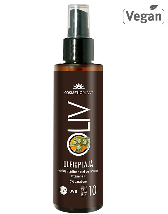 Ulei pentru plaja OLIV SPF10 cu vitamina E, ulei masline si ulei morcov Cosmetic Plant – 150 ml COSMETIC PLANT Cosmetice & Uleiuri Cosmetice